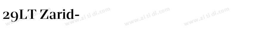 29LT Zarid字体转换 29LT Zarid字体转换